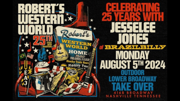 Robert's Western World 25th Anniversary Banner